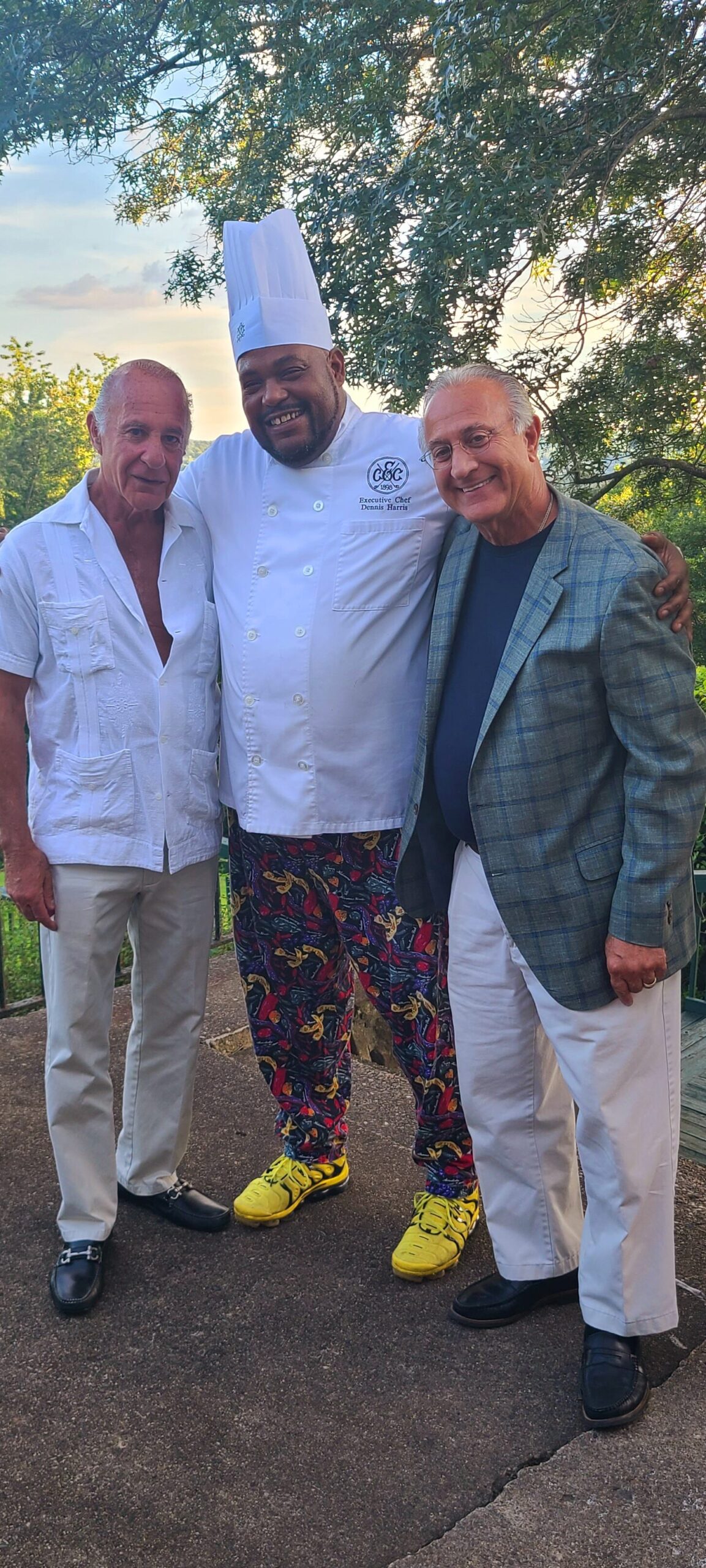 Richard Corey, Chef Dennis O. Harris and Bob Corey